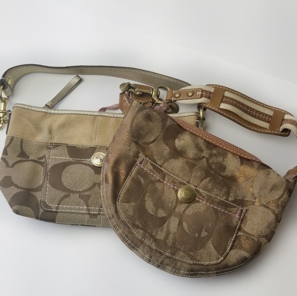 Bundle Of Coach Monogram Hobo Small Shoulderbag - Picture 1 of 8